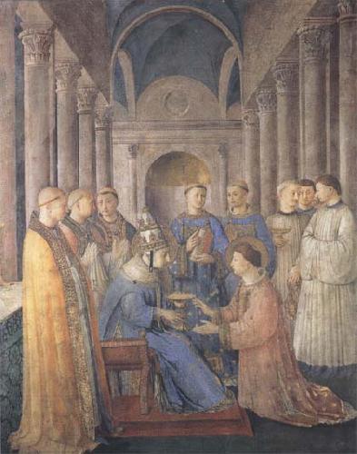 Sandro Botticelli Fra Angelico,Ordination of St Lawrence oil painting image